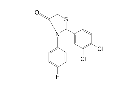 2-(3,4-dichlorophenyl)-3-(p-fluorophenyl)-4-thiazolidinone