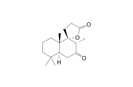 7-Oxo-14,15,16-tris-nor-labdan-13,9.alpha.-olide