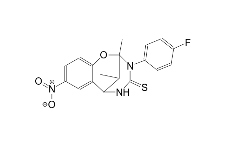 10-(4-fluorophenyl)-9,13-dimethyl-4-nitro-8-oxa-10,12-diazatricyclo[7.3.1.0²,⁷]trideca-2,4,6-triene-11-thione