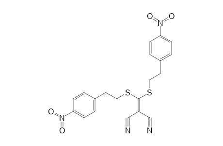 {bis[(p-nitrophenethyl)thio]methylene}malononitrile