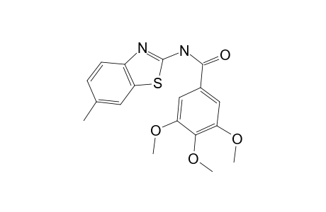 3,4,5-Trimethoxy-N-(6-methyl-benzothiazol-2-yl)-benzamide