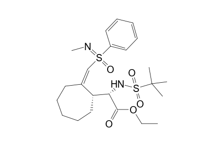 Ethyl (Z,ss,2S,3R)-[2-(N-methyl-S-phenylsulfonimidoyl)methylene]cycloheptyl}-(2'-methylpropane-2'-sulfonylamino)-acetate