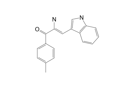 1-(4-Tolyl-)-2-amino-3-(3-indolyl-)-propene-2-one-1