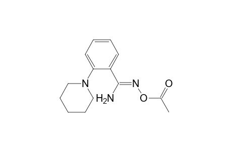(Z)-2-Piperidino-benzamid-O-acetyl-oxime
