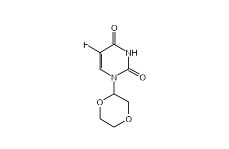 (+/-)-1-(p-dioxan-2-yl)-5-fluorouracil