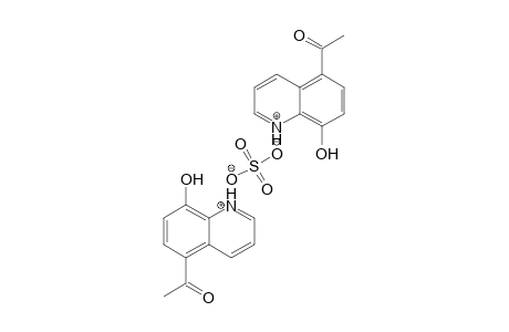 1-(8-hydroxyquinolin-5-yl)ethanone; sulfuric acid