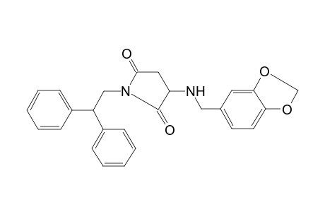 1-(2,2-diphenylethyl)-3-(piperonylamino)pyrrolidine-2,5-quinone