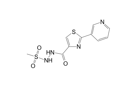 1-(methylsulfonyl)-2-{[2-(3-pyridyl)-4-thiazolyl]carbonyl}hydrazine