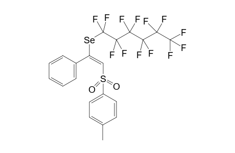 1-methyl-4-[(E)-2-phenyl-2-[(1,1,2,2,3,3,4,4,5,5,6,6,6-tridecafluorohexyl)selanyl]ethenesulfonyl]benzene