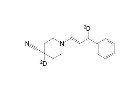 1-(3-Phenyl-1-propenyl-3-d)-4-piperidine-4-d-carbonitrile