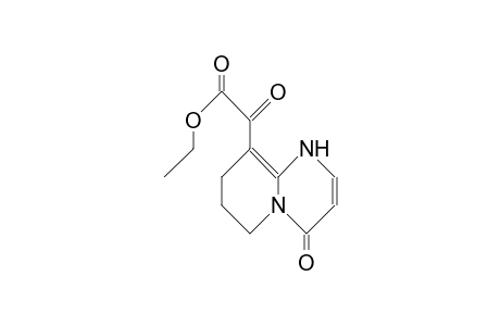 9-Ethoxalyl-1,6,7,8-tetrahydro-pyrido(1,2-A)pyri midin-4-one