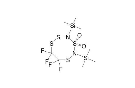 1,2,4,6,3,5-Tetrathiadiazocine, 7,7,8,8-tetrafluorodihydro-3,5-bis(trimethylsilyl)-, 4,4-dioxide