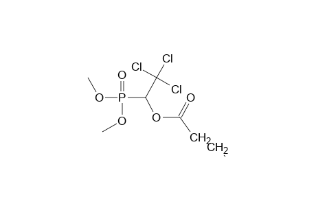 BUTYRIC ACID, ESTER WITH DIMETHYL (1-HYDROXY-2,2,2-TRICHLOROETHYL)PHOSPHONATE