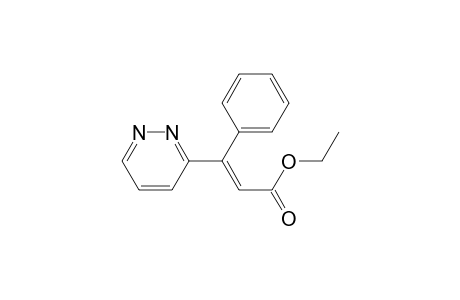 Ethyl (E)-3-phenyl-3-(3'-pyridazinyl) propenoate