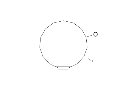 (3R)-3-methyl-1-cyclopentadec-5-ynol