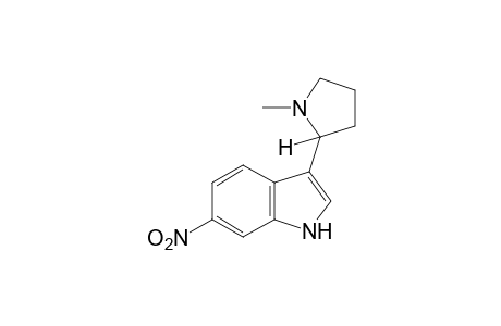 3-(1-methyl-2-pyrrolidinyl)-6-nitroindole