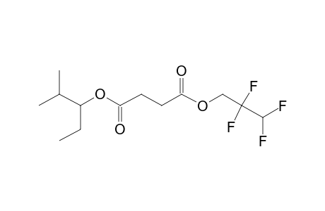 Succinic acid, 2,2,3,3-tetrafluoropropyl 2-methylpent-3-yl ester