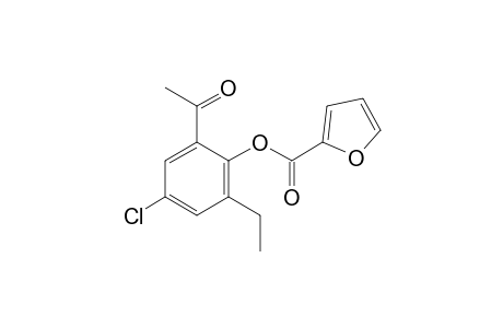 2-furoic acid, ester with 5'-chloro-3'-ethyl-2'-hydroxyacetophenone