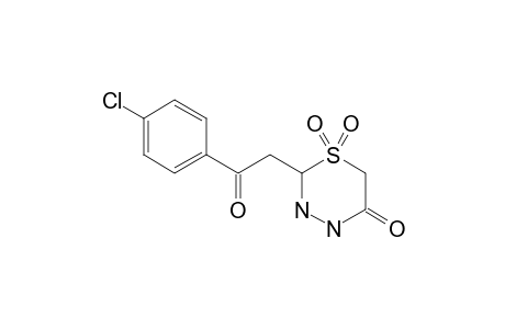 1,1-DIOXO-6-(4-CHLORO-PHENACYL)-[1,4,5]-THIADIAZINAN-3-ONE