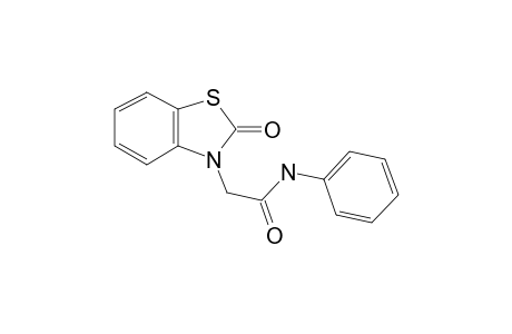 2-(2-oxo-1,3-Benzothiazol-3(2H)-yl)-N-phenylacetamide