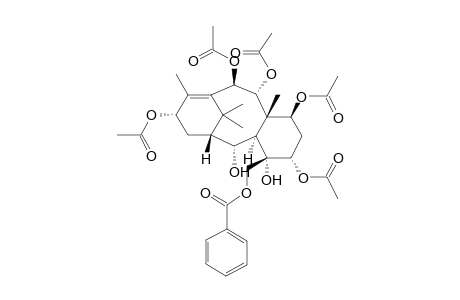 5-ALPHA,7-BETA,9-ALPHA,10-BETA,13-ALPHA-PENTAACETOXY-20-(BENZOYLOXY),2-ALPHA,4-ALPHA-DIHYDROXYTAX-11-ENE;TAXUMAIROL-A