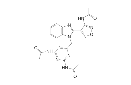 acetamide, N-[4-(acetylamino)-6-[[2-[4-(acetylamino)-1,2,5-oxadiazol-3-yl]-1H-benzimidazol-1-yl]methyl]-1,3,5-triazin-2-yl]-