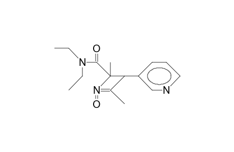 N,N-Diethyl-2,3-dihydro-2,4-dimethyl-3-(3-pyridyl)-2-azetecarboxamid-1-oxide