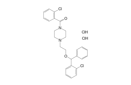 1-(o-CHLOROBENZOYL)-4-[2-(CHLOROBENZHYDRYLOXY)ETHYL]PIPERAZINE, DIHYDROCHLORIDE