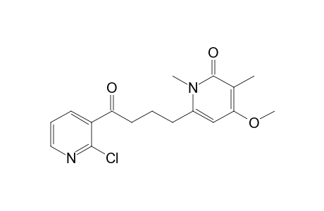 1,3-Dimethyl-6-[4'-(2"-chloro-3"-pyridinyl)-4'-oxobutyl]-4-methoxy-2(1H)-pyridinone