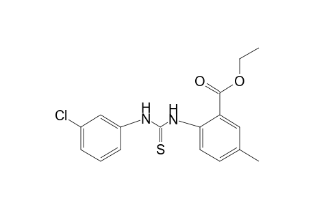 6-[3-(m-chlorophenyl)-2-thioureido]-m-toluic acid, ethyl ester