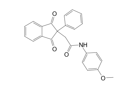 2-(1,3-dioxo-2-phenyl-2,3-dihydro-1H-inden-2-yl)-N-(4-methoxyphenyl)acetamide