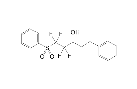 1,1,2,2-Tetrafluoro-5-phenyl-1-(phenylsulfonyl)pentan-3-ol