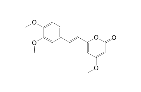 4-METHOXY-6-(11,12-DIMETHOXY-TRANS-STYRYL)-2-PYRONE