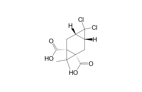 (1-ALPHA,3-BETA,5-BETA,7-ALPHA)-4,4-DICHLORO-8,8-DIMETHYLTRICYClO-[5.1.0.0]-OCTANE-1,7-DICARBOXYLIC-ACID