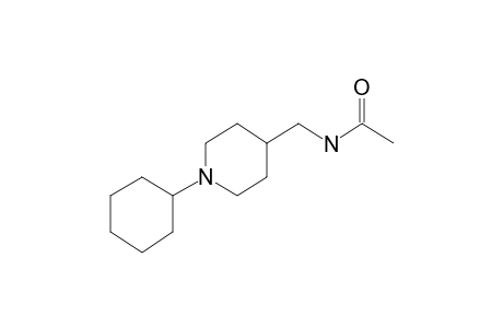 1-Cyclohexyl-4-piperidinemethanamine, acetyl derivative