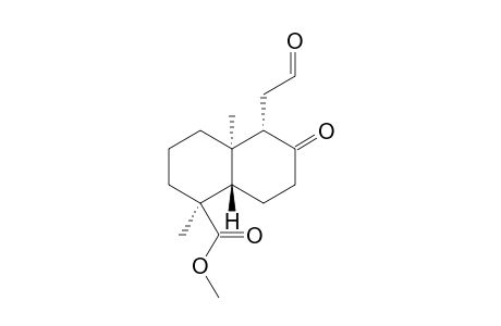 methyl (1S,4aR,5S,8aS)-1,4a-dimethyl-6-oxo-5-(2-oxoethyl)decalin-1-carboxylate