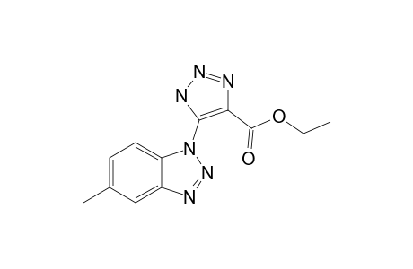 4-[5-METHYL-BENZOTRIAZOL-1-YL]-5-CARBOETHOXY-1,2,3-TRIAZOLE