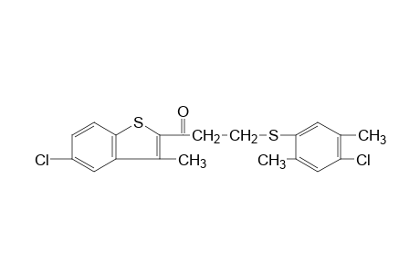5-chloro-3-methylbenzo[b]thien-2-yl 2-[(4-chloro-2,5-xylyl)thio] ethyl ketone