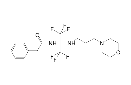 N-(1,1,1,3,3,3-hexafluoro-2-{[3-(morpholin-4-yl)propyl]amino}propan-2-yl)-2-phenylacetamide