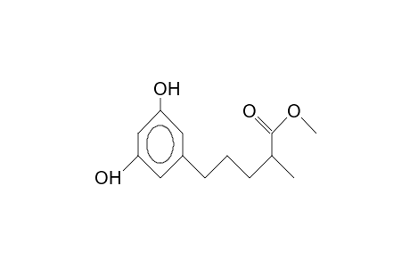 Methyl 5-(3',5'-dihydroxyphenyl)-2(R,S)-methylpentanoate