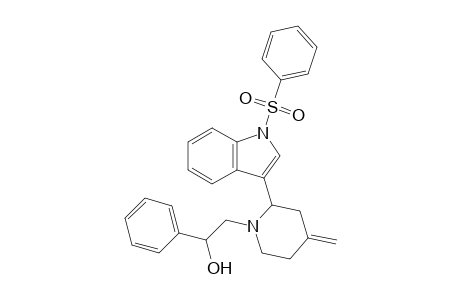 1-(2-Hydroxy-2-phenylethyl)-2-[1-(phenylsulfonyl)-3-indolyl]-4-methylenepiperidine