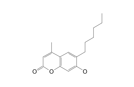 6-hexyl-7-hydroxy-4-methylcoumarin