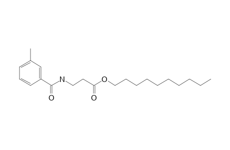 .beta.-Alanine, N-(3-methylbenzoyl)-, decyl ester