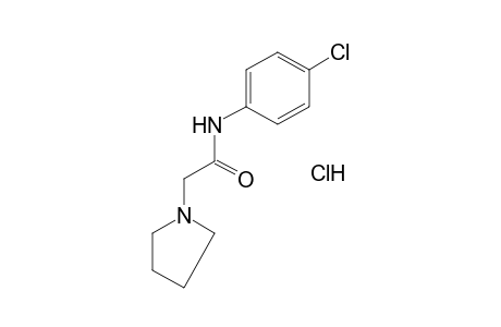 4'-chloro-1-pyrrolidineacetanilide, monohydrochloride