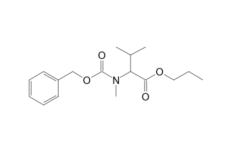 Valine, N-methyl-N-benzyloxycarbonyl-, propyl ester