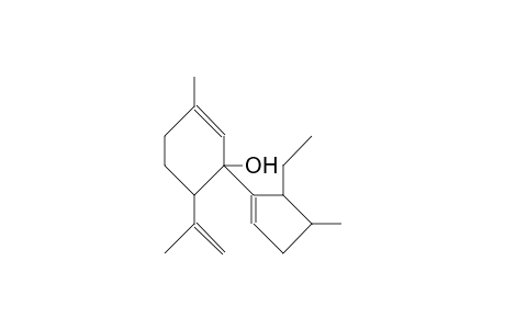 4-Isopropenyl-1-methyl-3-hydroxy-3-(5a-ethyl-4a-methyl-cyclopentenyl)-cyclohexene