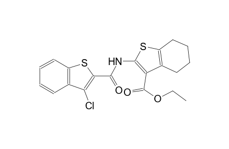 ethyl 2-{[(3-chloro-1-benzothien-2-yl)carbonyl]amino}-4,5,6,7-tetrahydro-1-benzothiophene-3-carboxylate