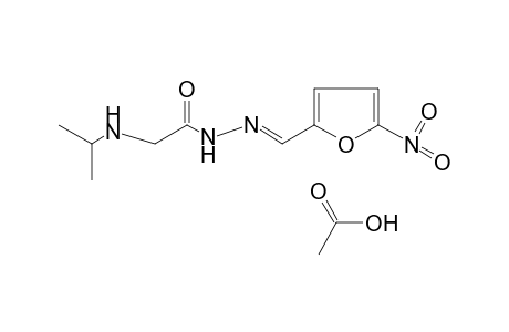 N-isopropylglycine, (5-nitrofurfurylidene)hydrazide, acetate (salt) 1:1