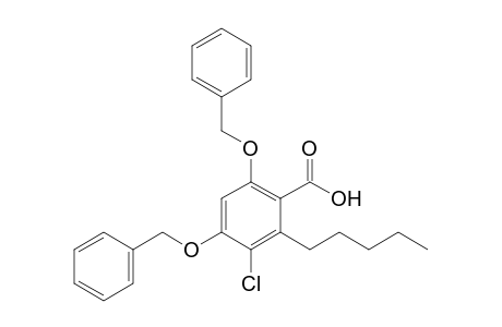 4,6-Dibenzyloxy-3-chloro-2-pentylbenzoic acid