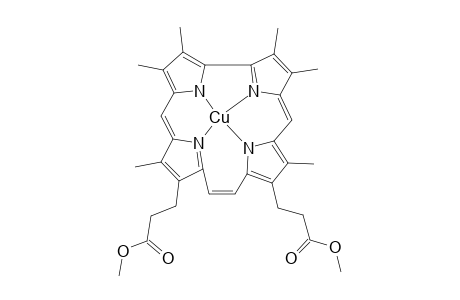 2,3,6,7,11,18-Hexamethyl-12,17-bis[(2'-methoxycarbonyl)ethyl]-corrphycennato-copper (II)